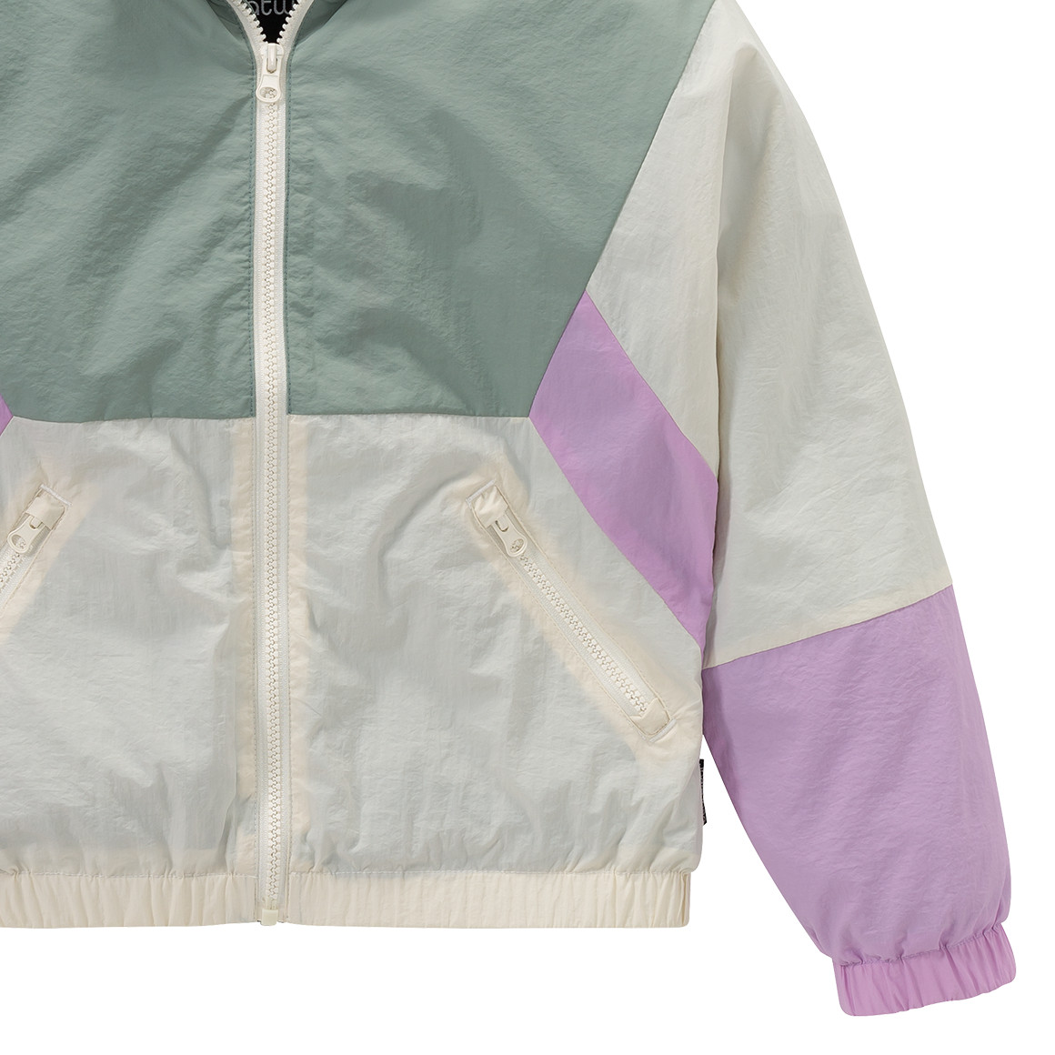 Beatwear Mädchen Jacke im Retro-Look helllila / creme / mint