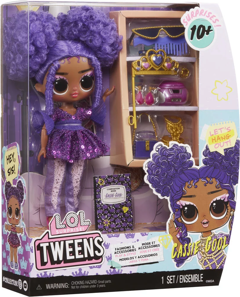 LOL SURPRISE TWEENS -  POUPEE MANNEQUIN 17 CM CASSIE COOL