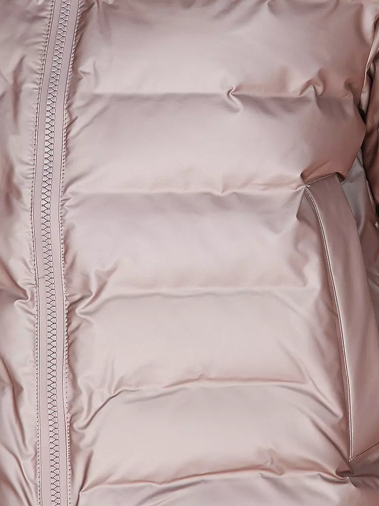 RAINS Steppjacke LOHJA SHORT PUFFER JACKET silber