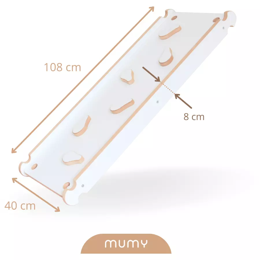 mumy™ Rampe 2-in-1 easySLIDE weiß  natur
