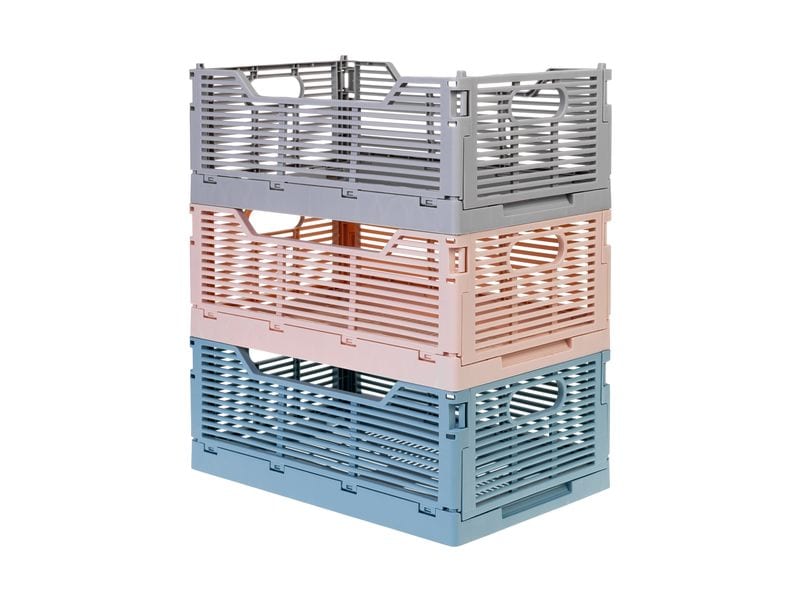 COCON Klappbox 40 x 30 x 15.5 cm, Rosa Faltbare Aufbewahrungsbox