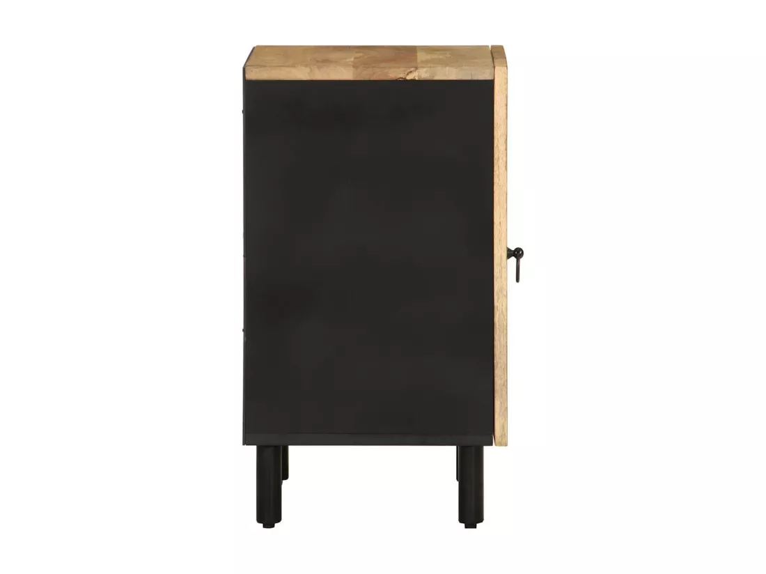 Armoire de salle de bain 38x33,5x58 cm bois massif de manguier