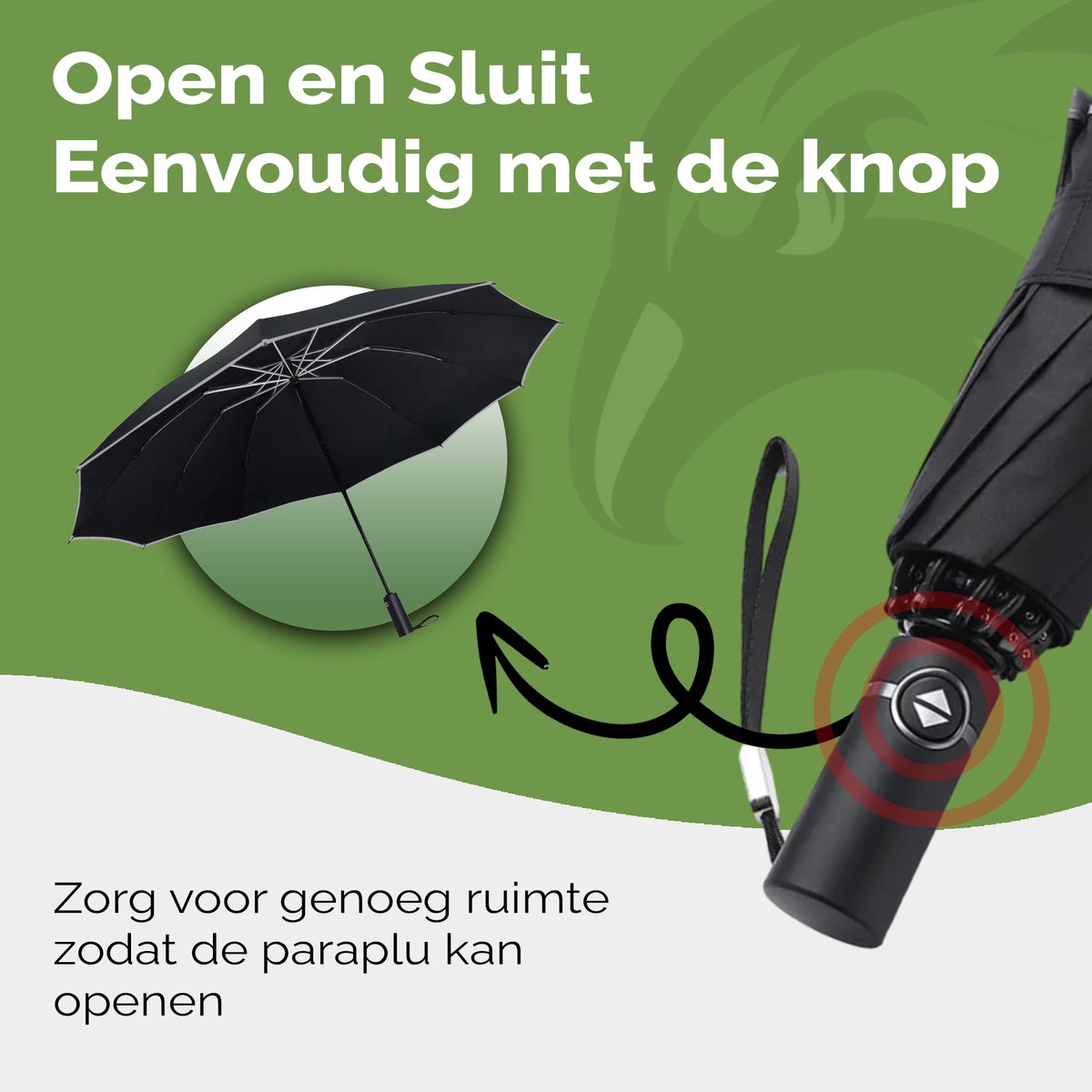 Travelhawk Stormparaplu opvouwbaar