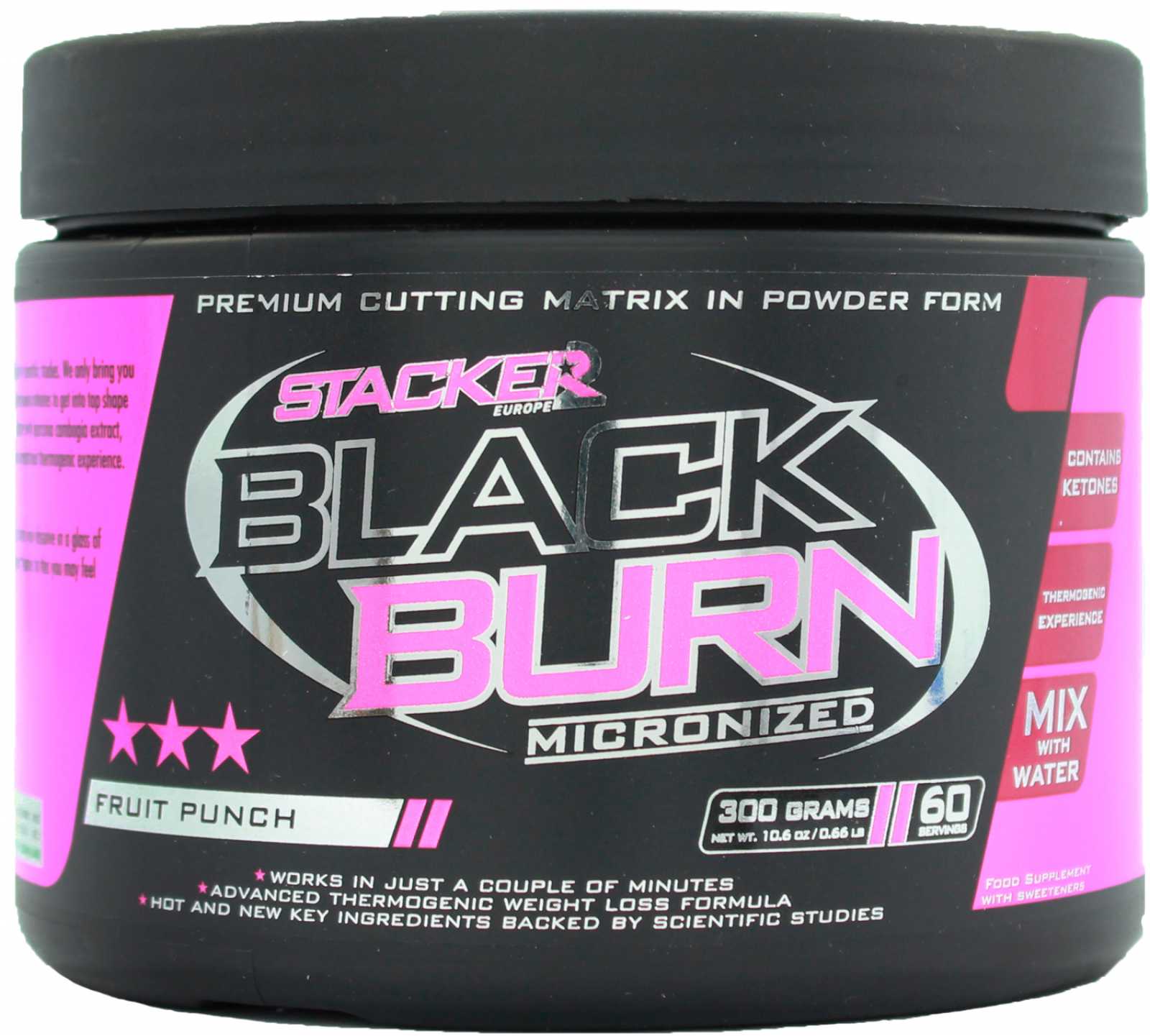 Stacker 2 Black Burn Micronizado 300 g
