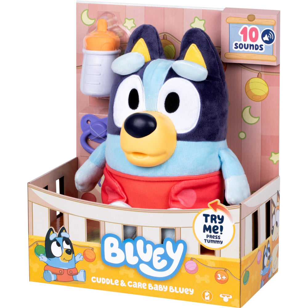 Køb Bluey Cuddle & Care Baby Plys