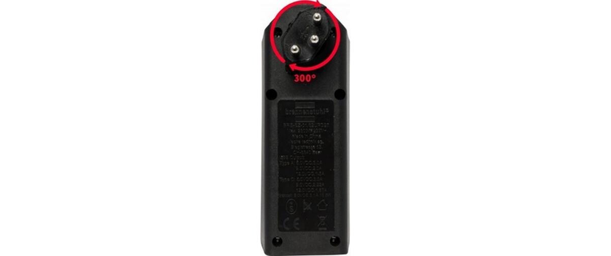 Abzweigstecker 2 x T13, 1 x USB A, 1 x USB C, 300° drehbarStabiler, formschöner Mehrfachstecker ohne Schalter aus hochbruchfestem Kunststoff