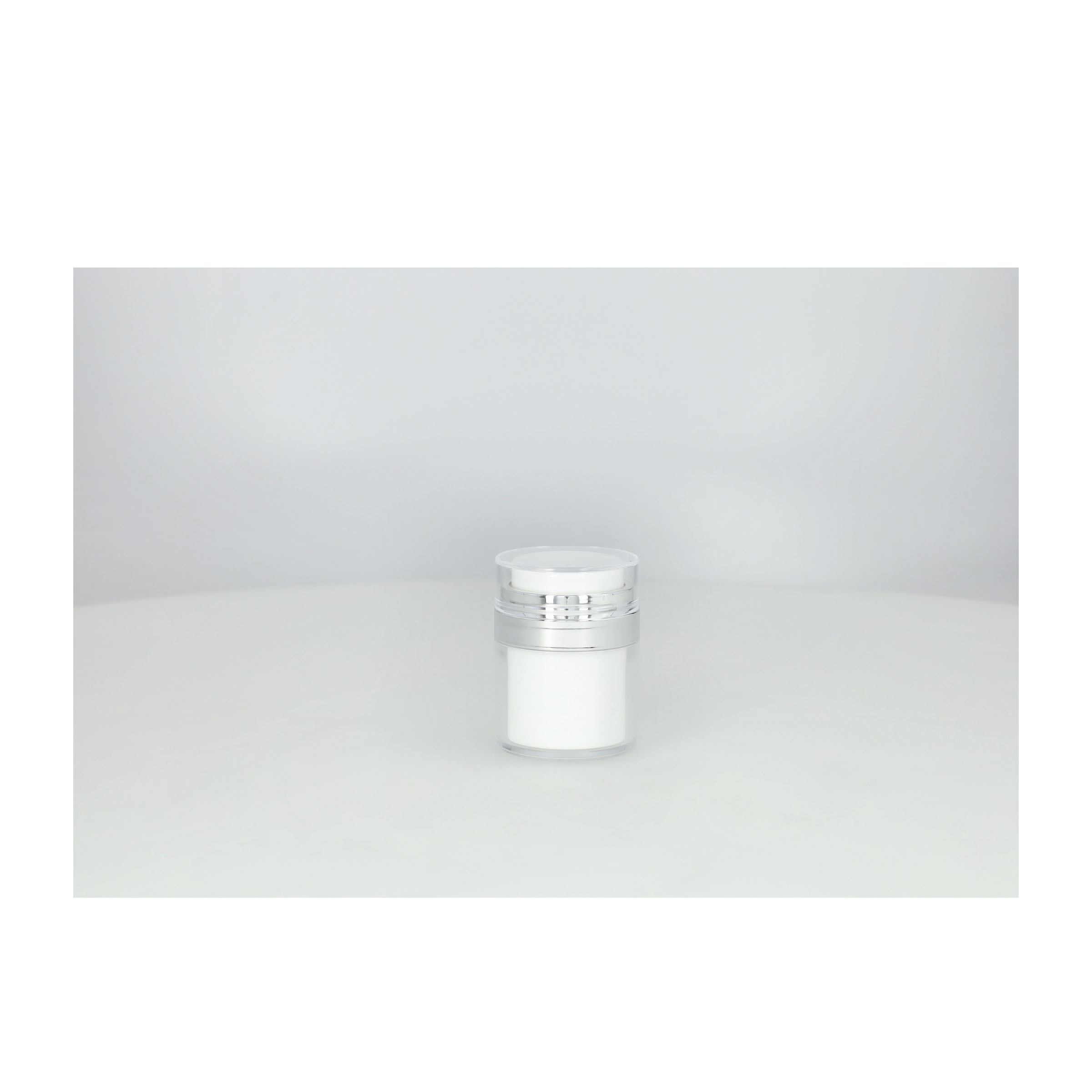 (50ml) Befüllbarer Creme Behälter Kosmetik Döschen Pump Lotionspender - Transparent