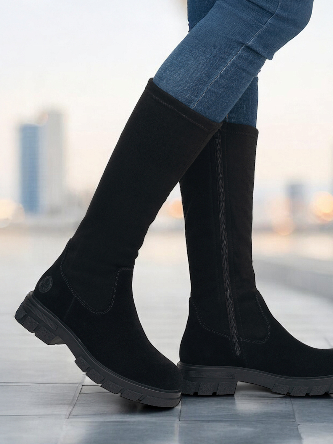 Rieker Nubuck leather boots