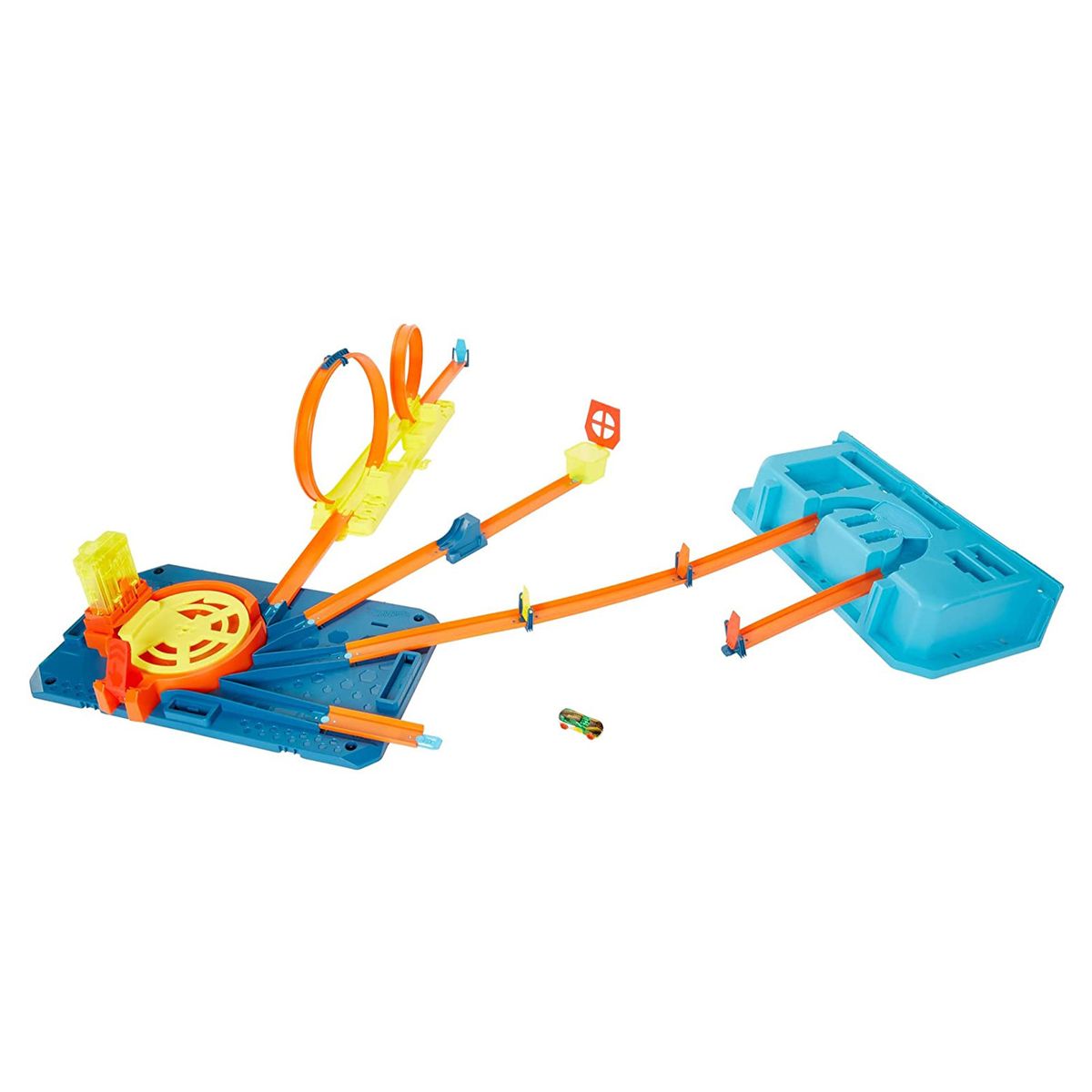 Mattel GVG11 - Hot Wheels - Track Builder Unlimited - Schnellstarter-Box mit einem Fahrzeug