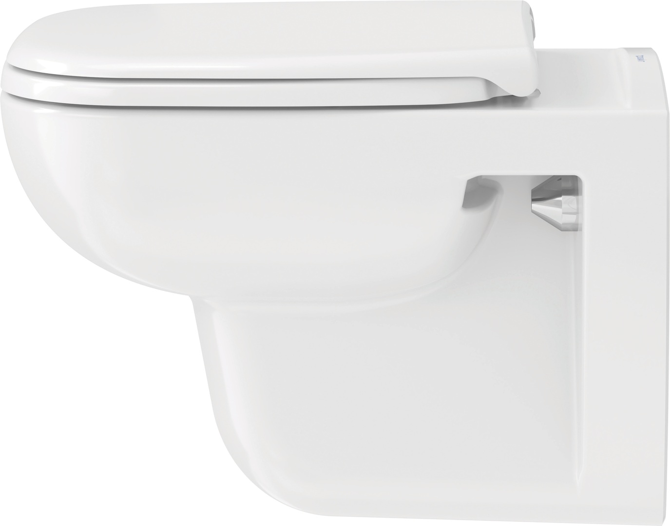 Duravit D-Code randloos toilet met softclose zitting wit glans
