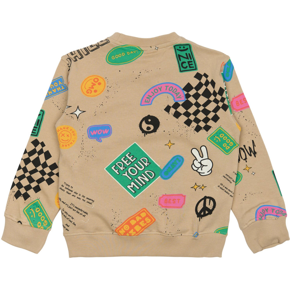 Køb The New Humus AOP Peter Oversize Sweatshirt