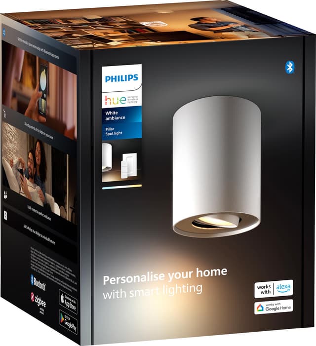 Philips Hue Pillar enkelt spotlys 4,2W GU10 (hvid)