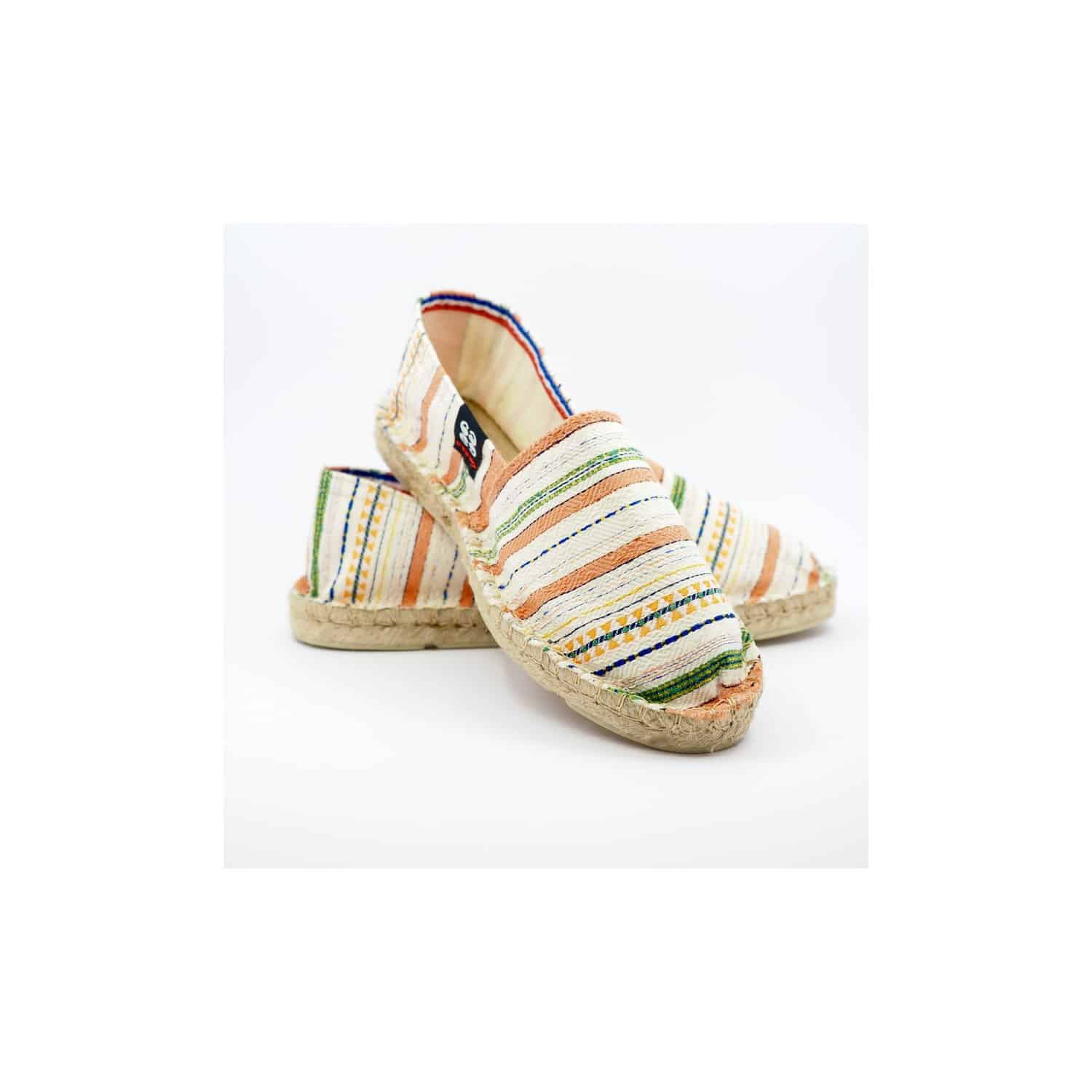 SARRANCE - Espadrilles chaussons rayées | Beige