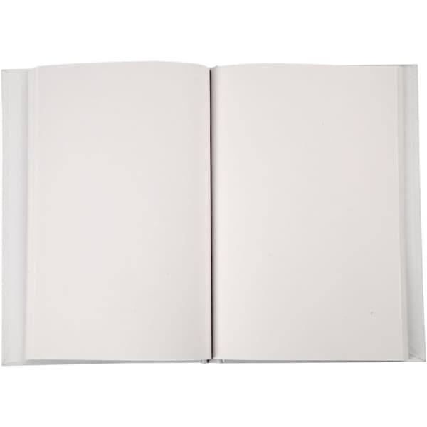 Kinabok, A5 15x21 cm, tykkelse 8 mm, 1 stk., hvit