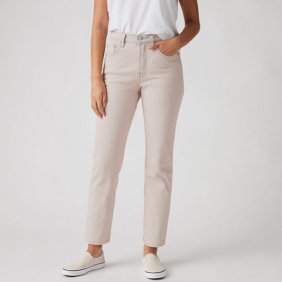 Calça Jeans 501® Cropped da Levi's