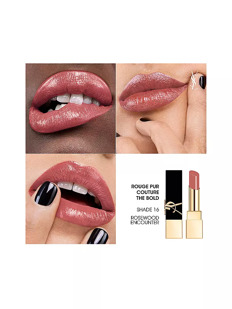 YVES SAINT LAURENT Lippenstift - Rouge Pur Couture The Bold Nude (16 Rosewood)  rosa