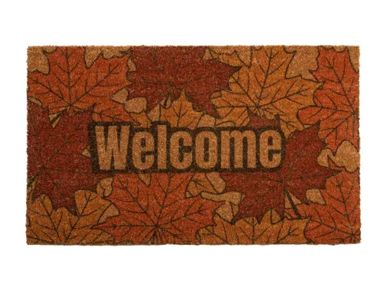 Tapis en PVC imprimé marron 45x75