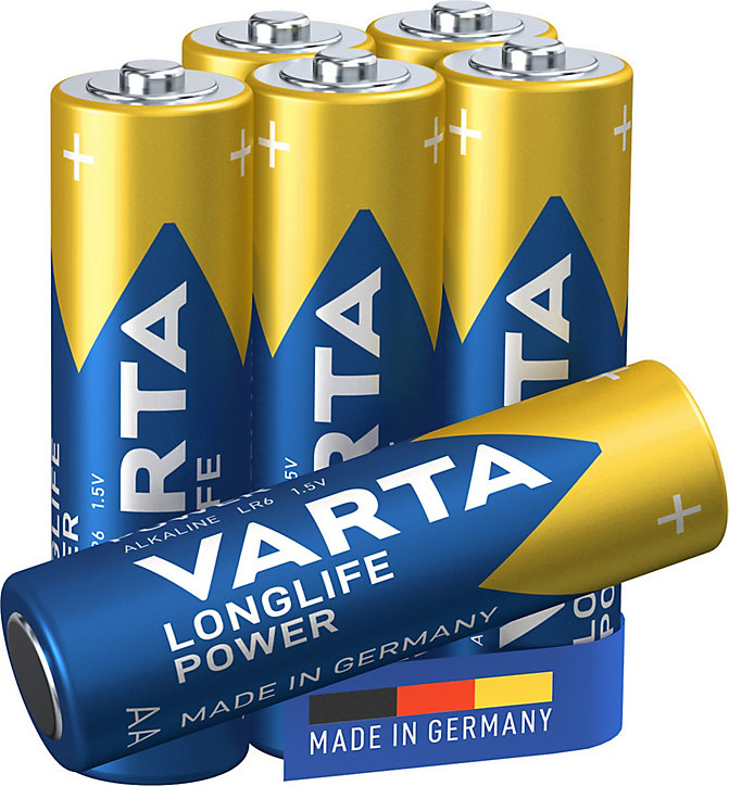 Pile alcaline AA (LR6) Varta Long-life Power, lot de 6