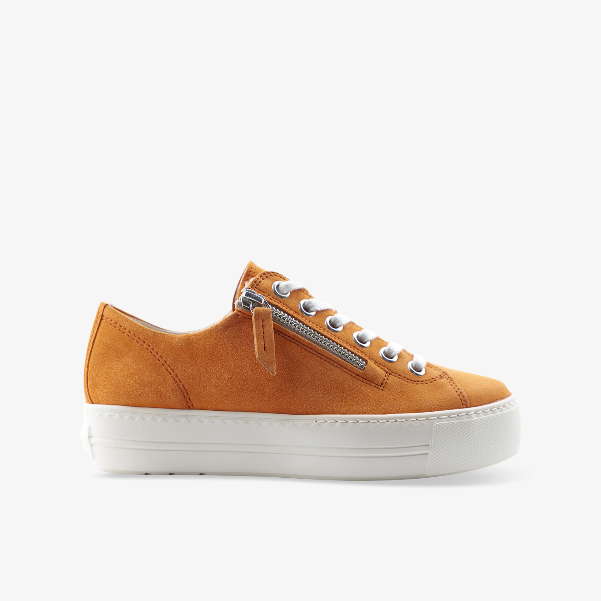 paul green Damen Plateau Schnürer orange
