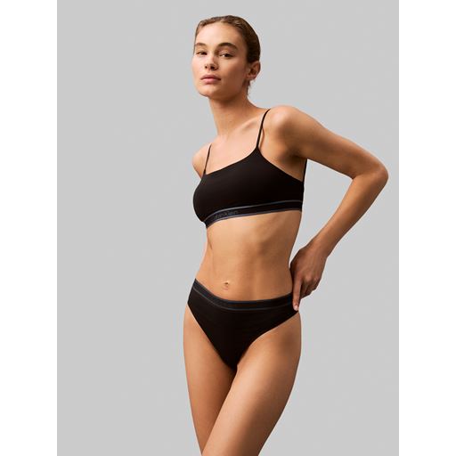 Calvin Klein Thong, Black/Ink Logo, M