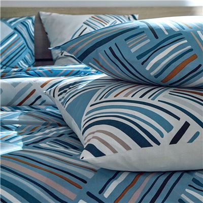 Linge de lit motif losanges - BECQUET CRÉATION