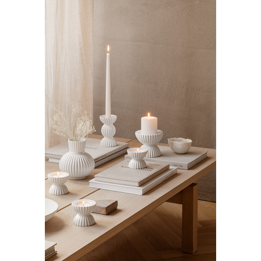 Lyngby Porcelæn Tura Kronelysestage, Hvid