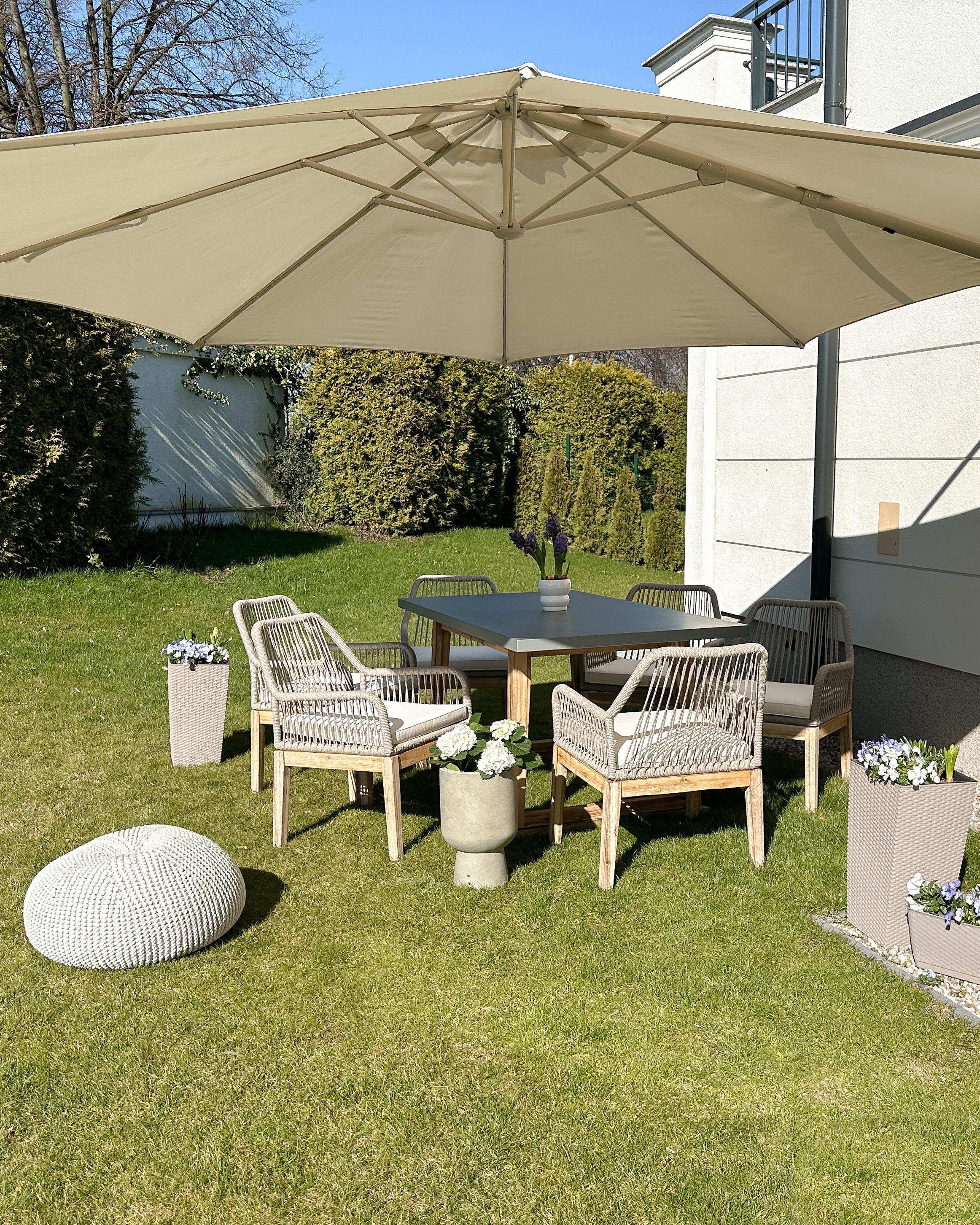 Set van 2 stoelen met zitkussen OLBIA Gebroken wit