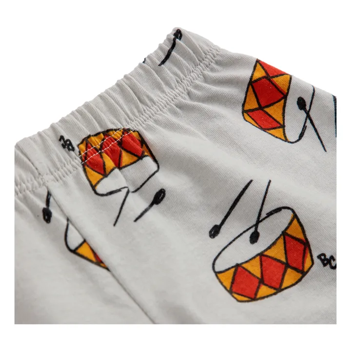 Bobo Choses Short Coton Bio Tambours Bébé | Gris galet