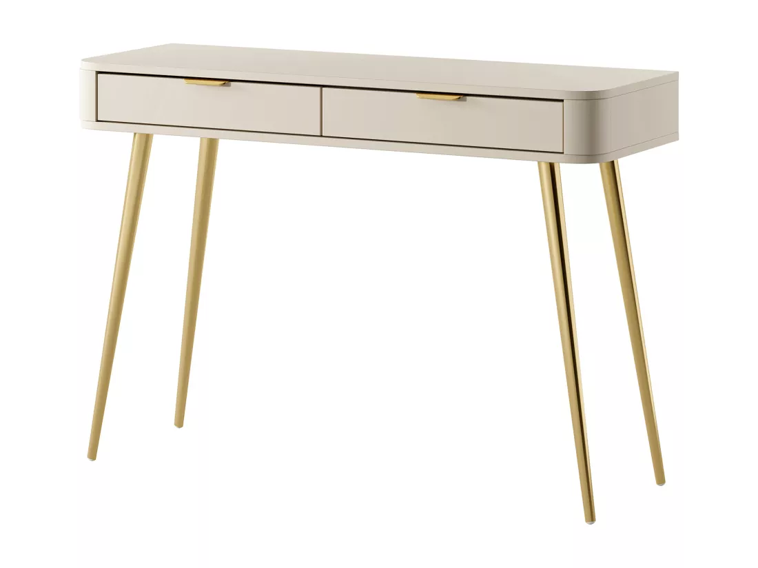 Coiffeuse avec tiroirs - 112 cm - beige - OVAL
