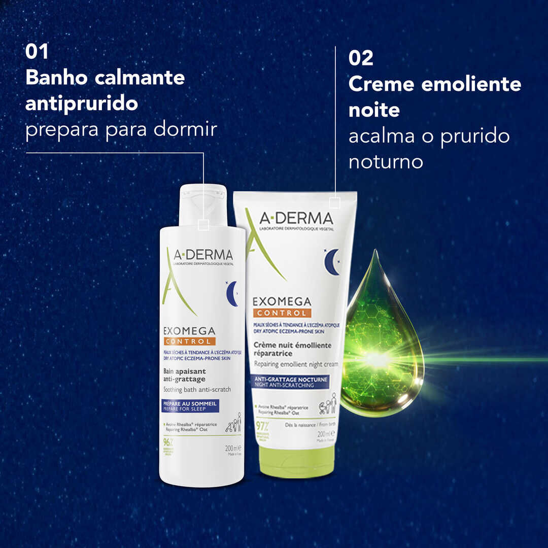 Exomega Control - Creme de Noite Emoliente - 200ml