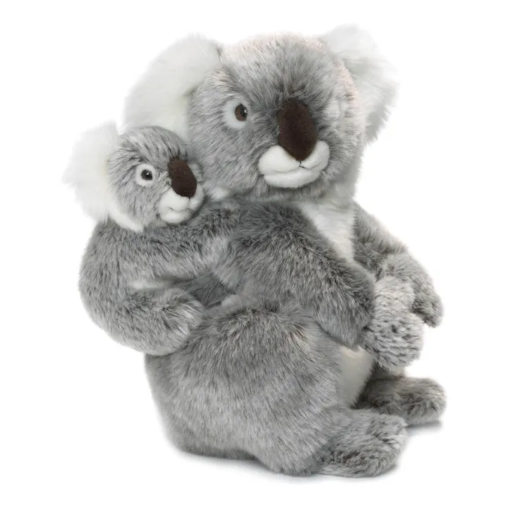 WWF Peluche Maman Koala et son bébé | Gris