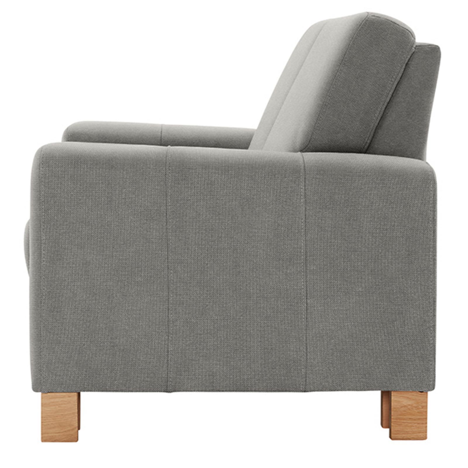 polsterpower 2-Sitzer-Sofa - Belle silver - Basismodell