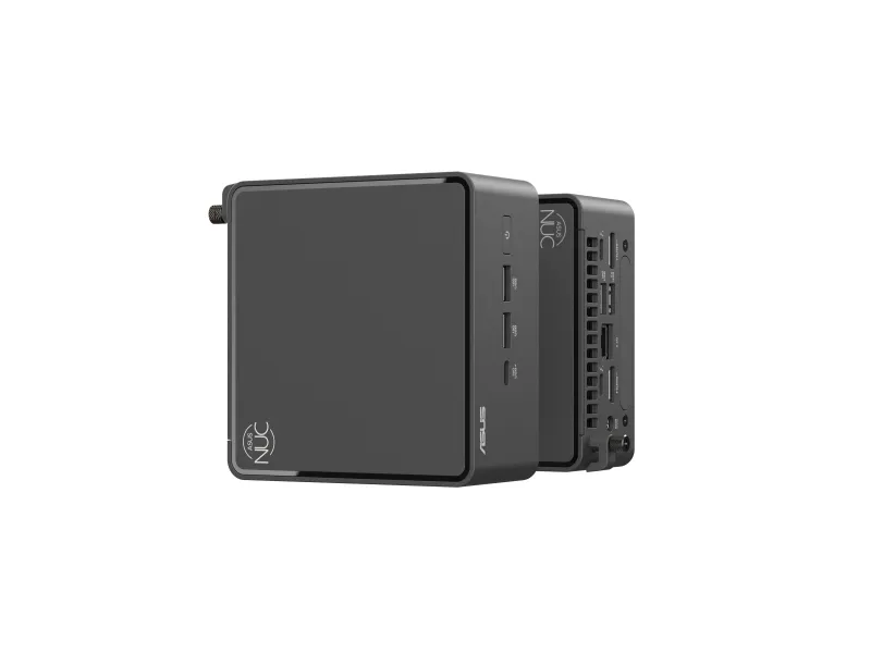 ASUS NUC 15 Pro Tall Kit RNUC15CRHU700002 - Barebone - mini PC 1 x Core Ultra 7 255H / op til 5.1 GHz - RAM 0 GB - Arc Graphics 140T - IEEE 802.11ax (Wi-Fi 6), IEEE 802.11be (Wi-Fi 7), Bluetooth 5.4 - sort