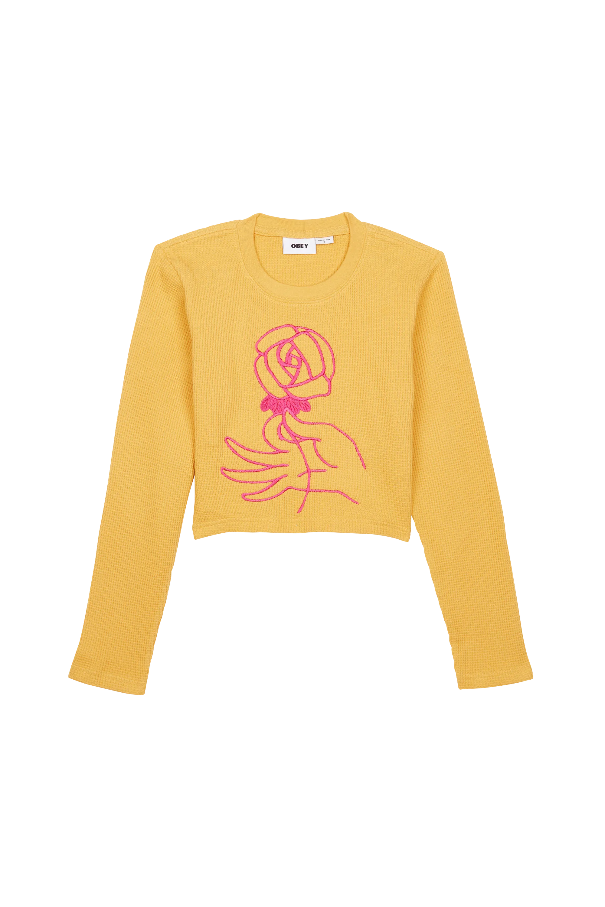 OBEY Top ROSE WAFFLE Jaune