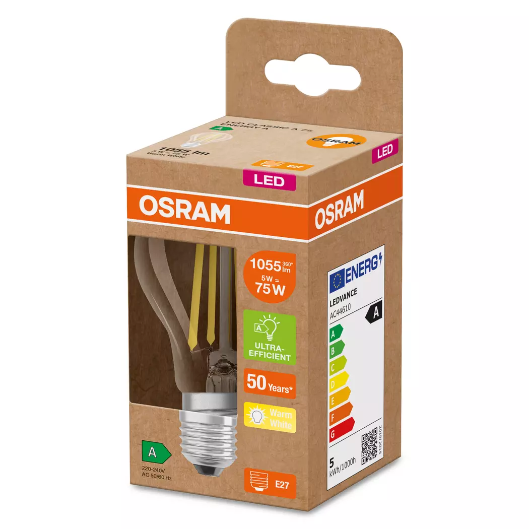 LED-Birne E27/5 Watt/Energie A