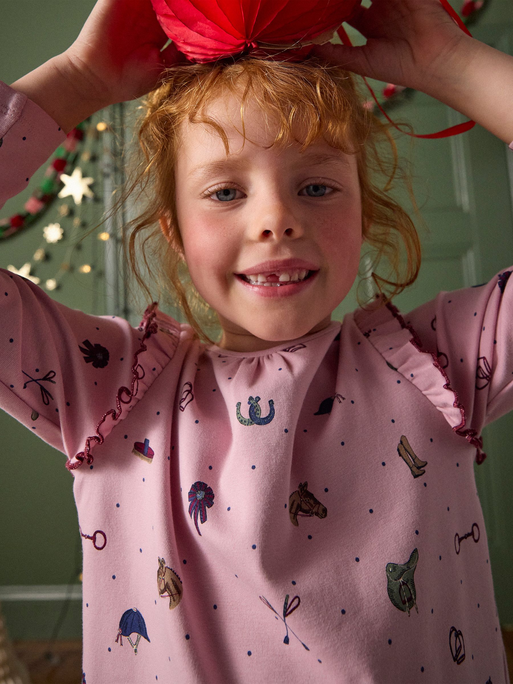 Roze - Joules Girls' Kipwell Long Sleeve Pyjama Set