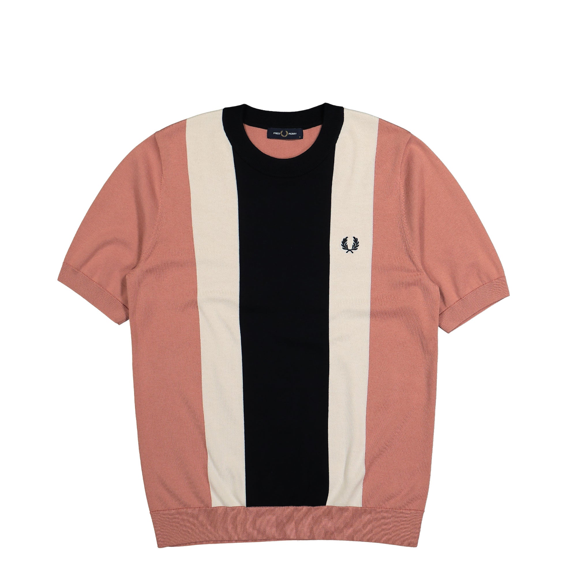 Fred Perry<br>Vertical Stripe Knitted T-Shirt