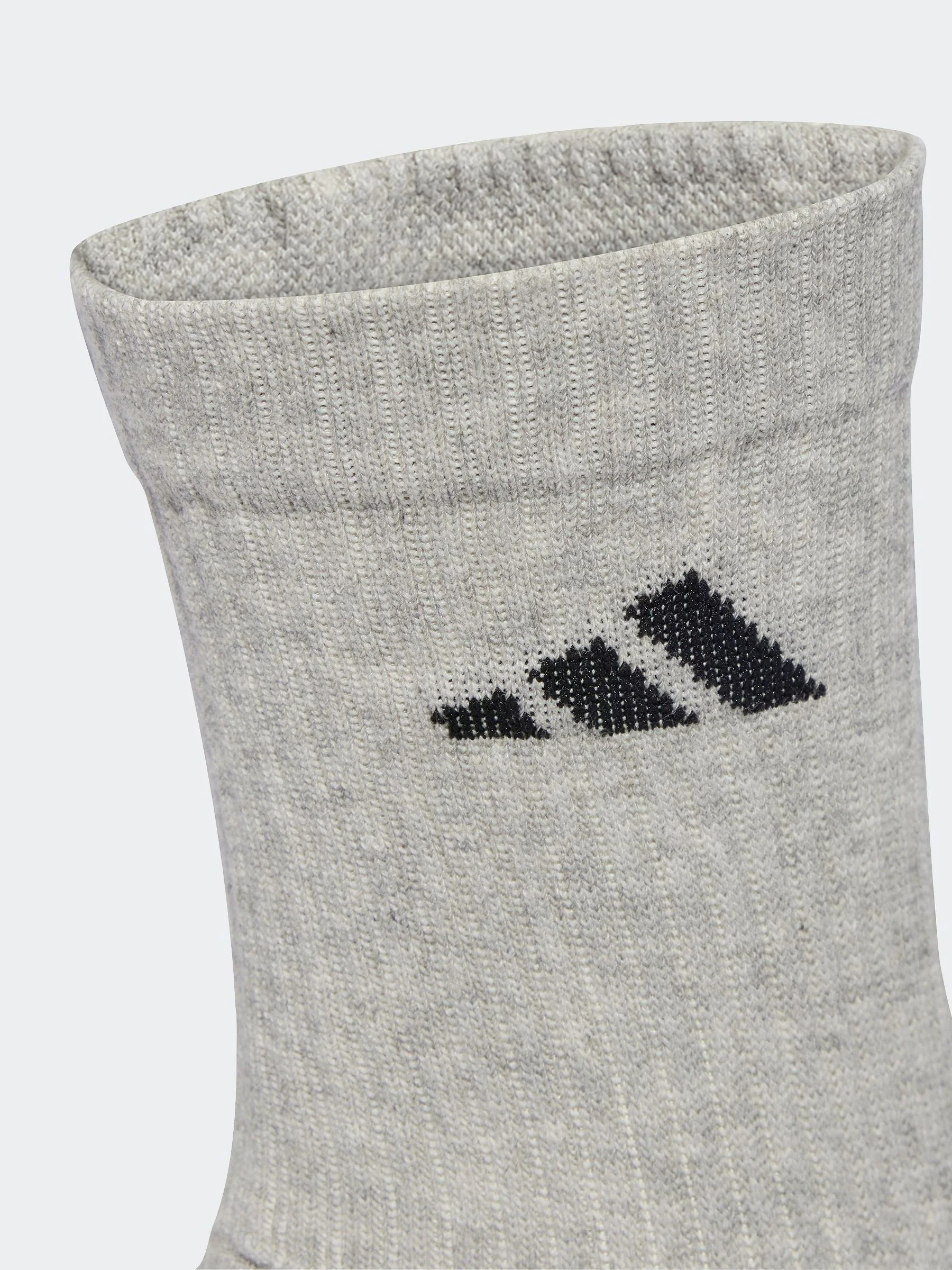 Wit - adidas Logo Crew Socks 6 Pack