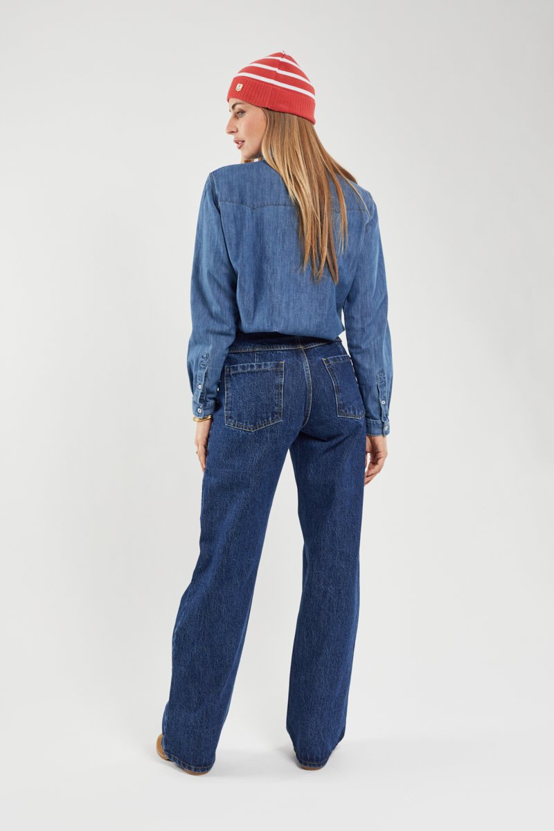 Jean large - coton