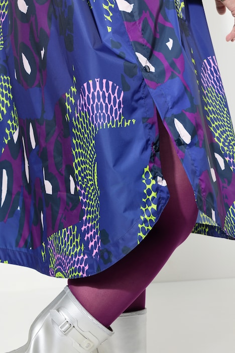 Funktions-Regencape, Unisex, Print, Kapuze