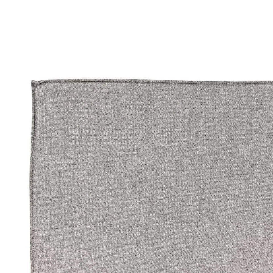 MOISSAC - Bed - Lichtgrijs - 180 x 200 cm - Polyester