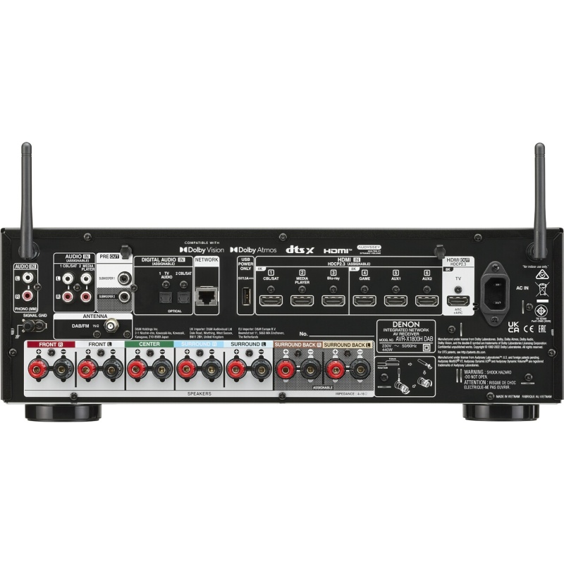 Ampli Home Cinéma Denon AVR-X1800H DAB