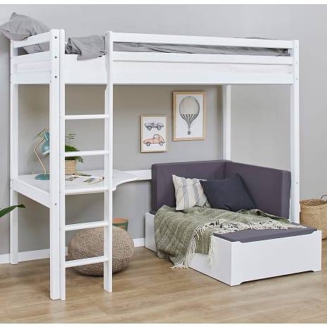 Hoppekids ECO Dream MEGA-seng med lounge-modul og bordplade 90x200 cm