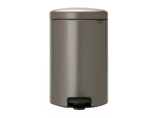 Poubelle à pédale newicon 12 l platinum