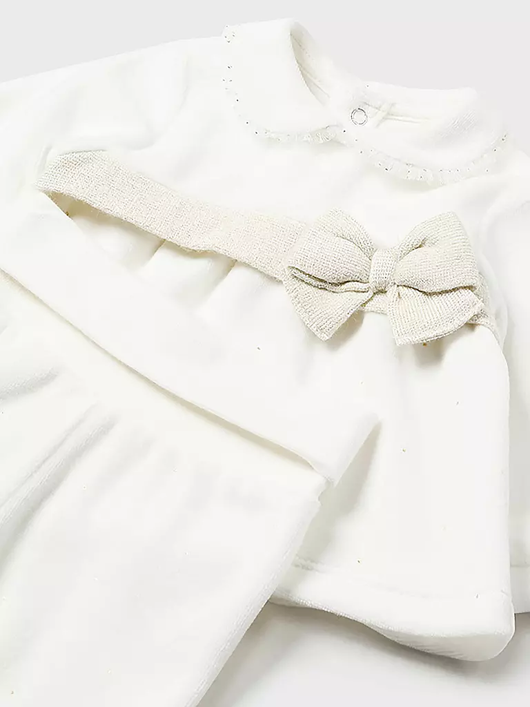 MAYORAL Baby Set 2-teilig Shirt und Hose creme