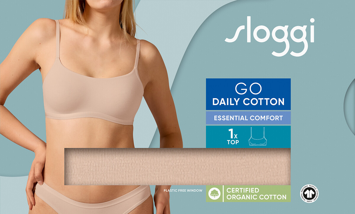 SLOGGI<br>Bustier Go Daily Algodão