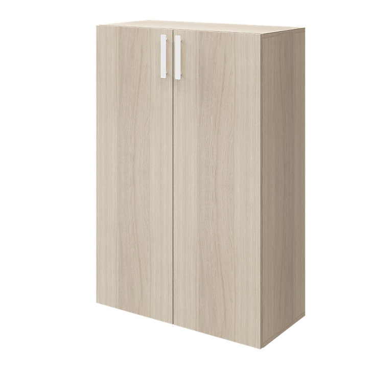 Lot de 2 poignées blanches en acier GoodHome Atomia H 2,3 x L 16,5 x P 2,05 cm