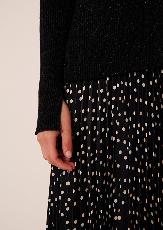 Cardigan Glossienoir en laine et lurex