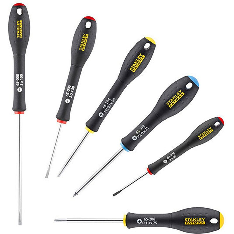 Tournevis de précision Stanley Fatmax - Jeu de 6 pièces