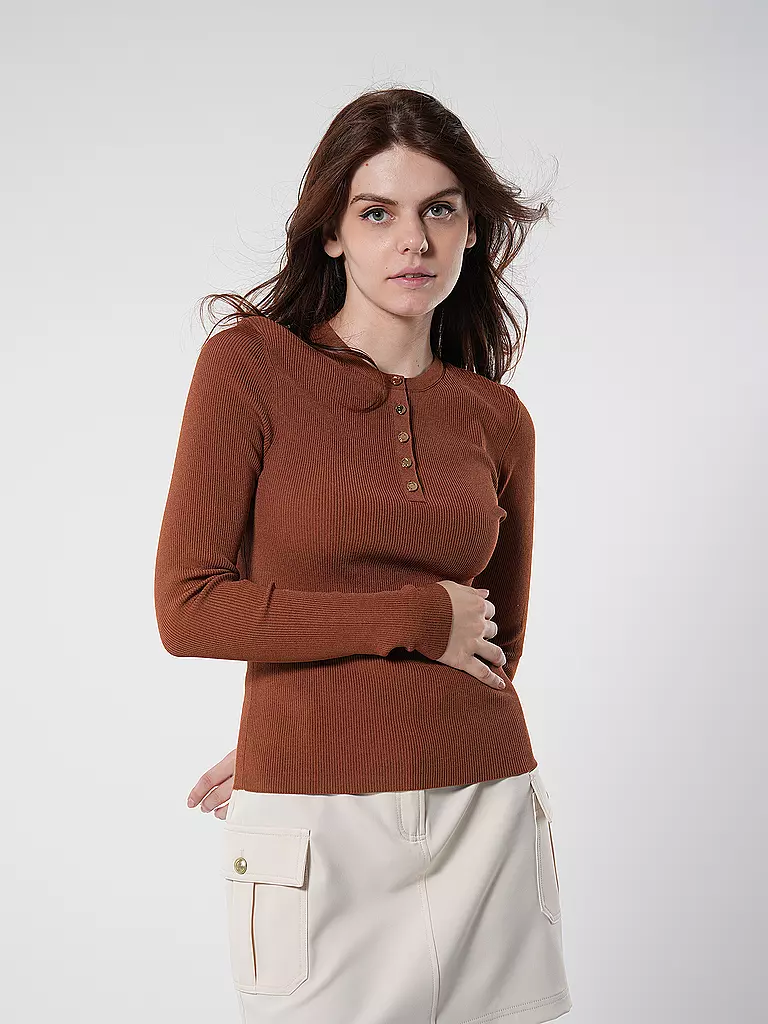 TORY BURCH Langarmshirt camel